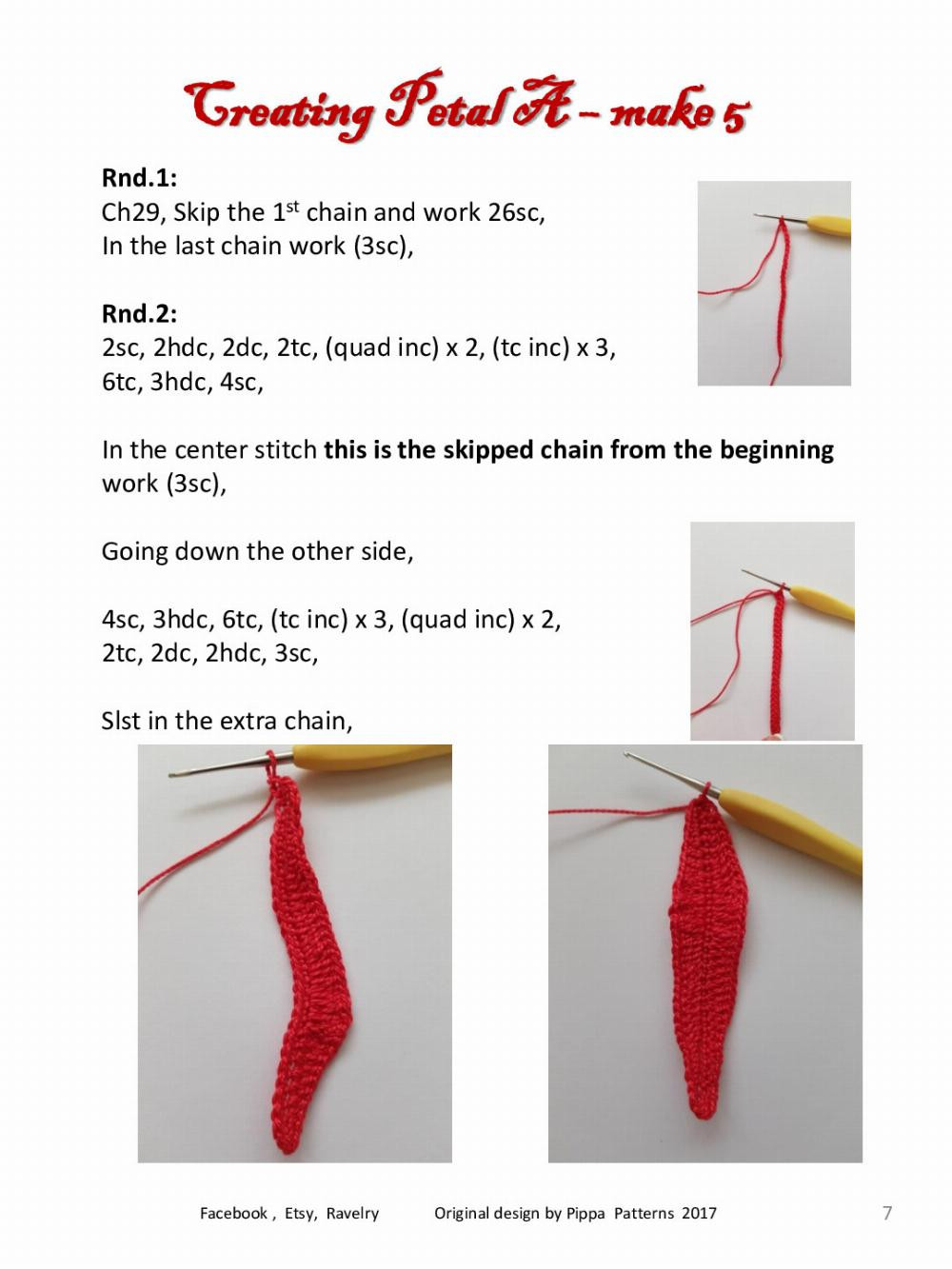 Poinsettia Pattern and instructions