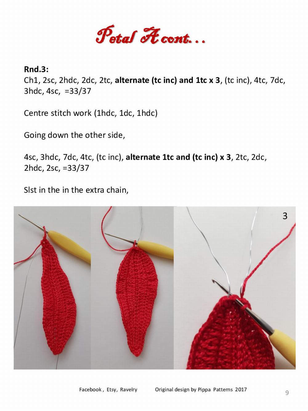 Poinsettia Pattern and instructions