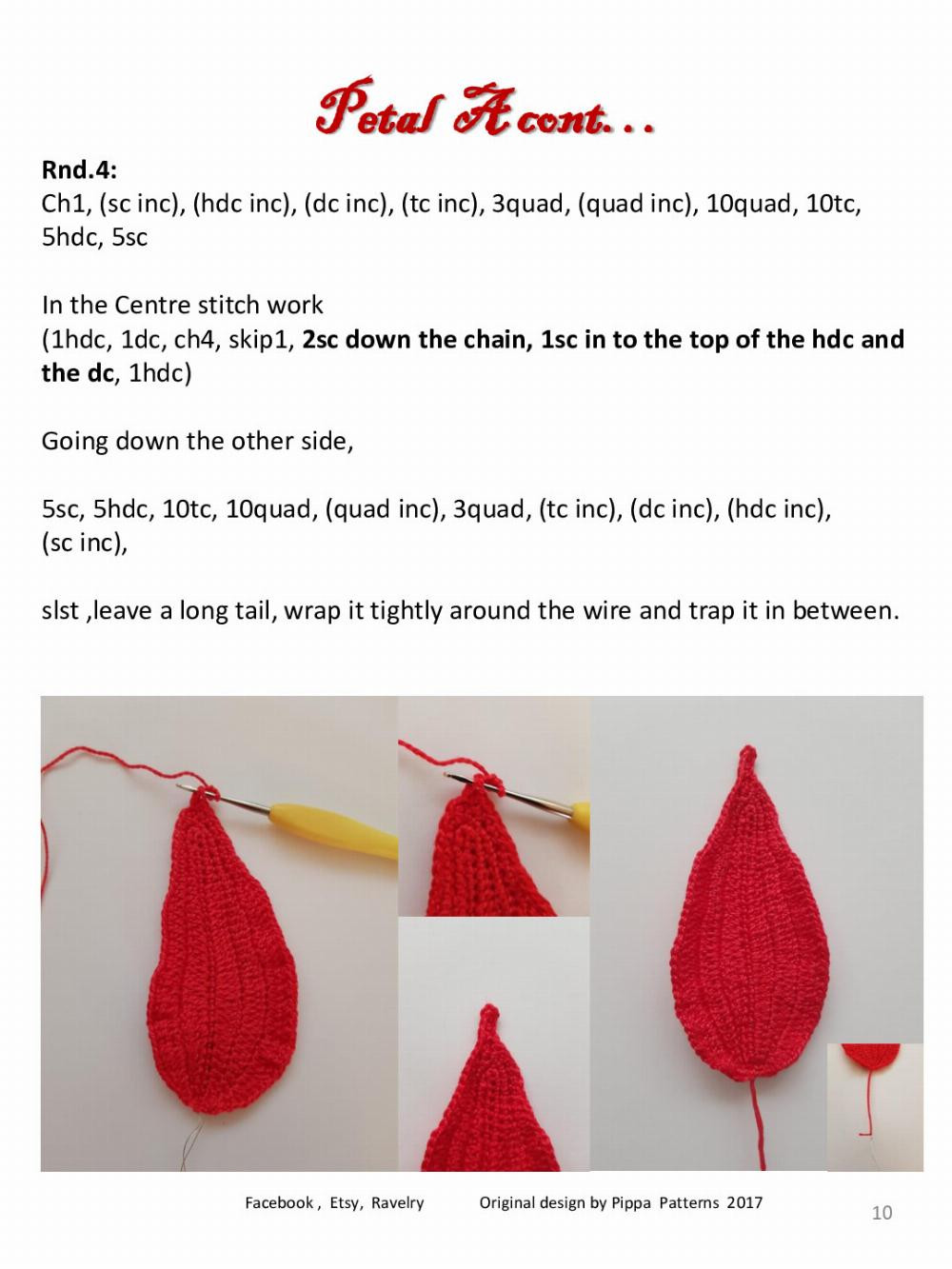 Poinsettia Pattern and instructions