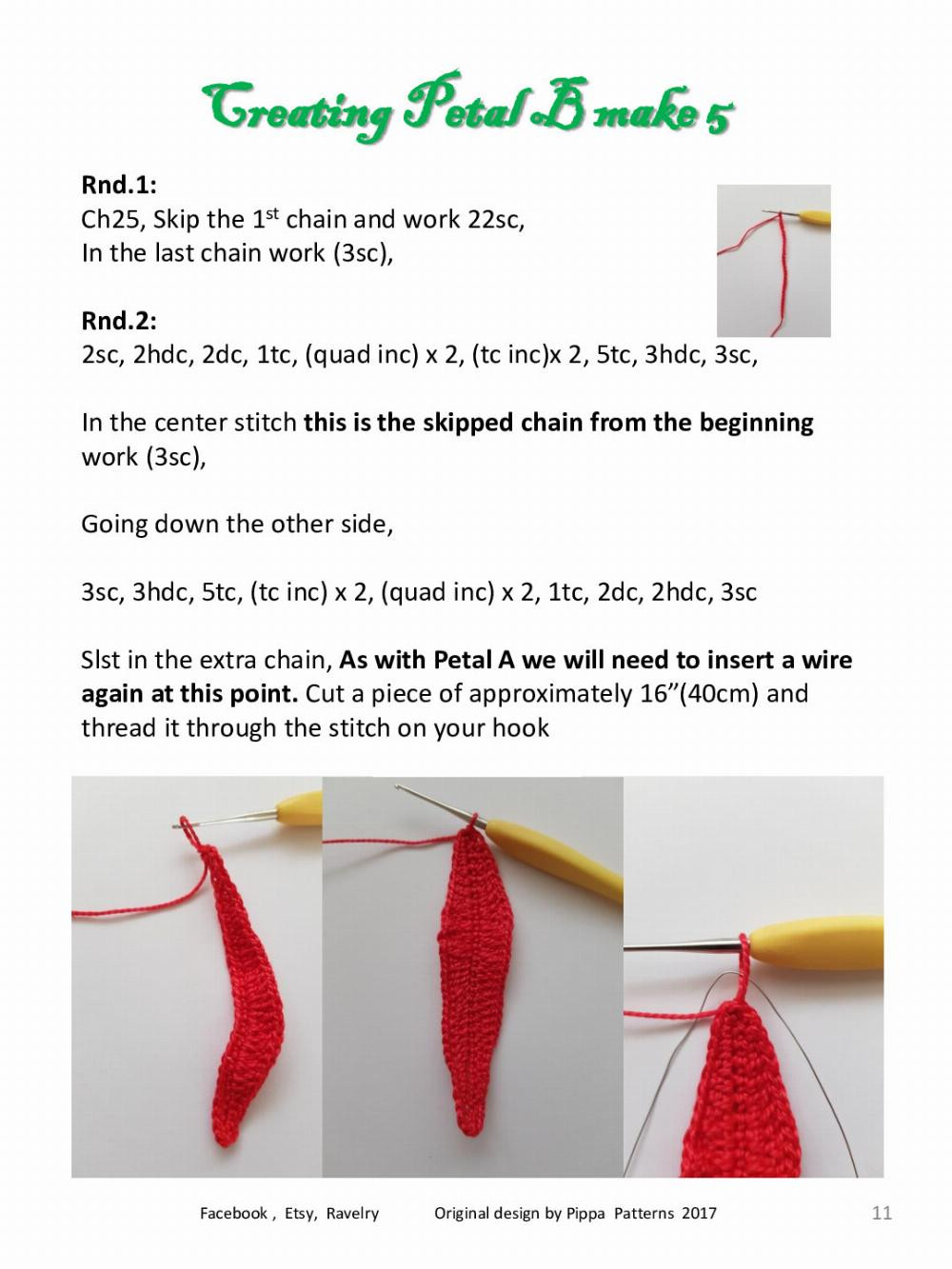 Poinsettia Pattern and instructions