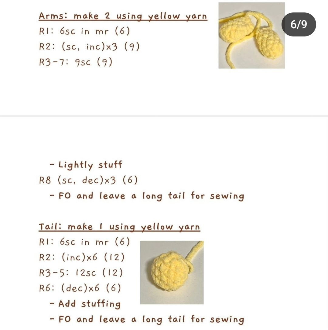 pompompurin crochet pattern