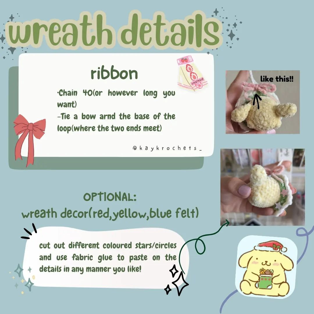 pompompurin wreath pattern