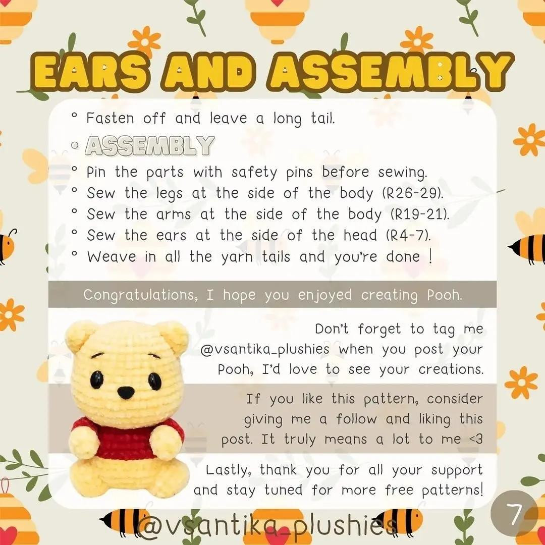 pooh free pattern