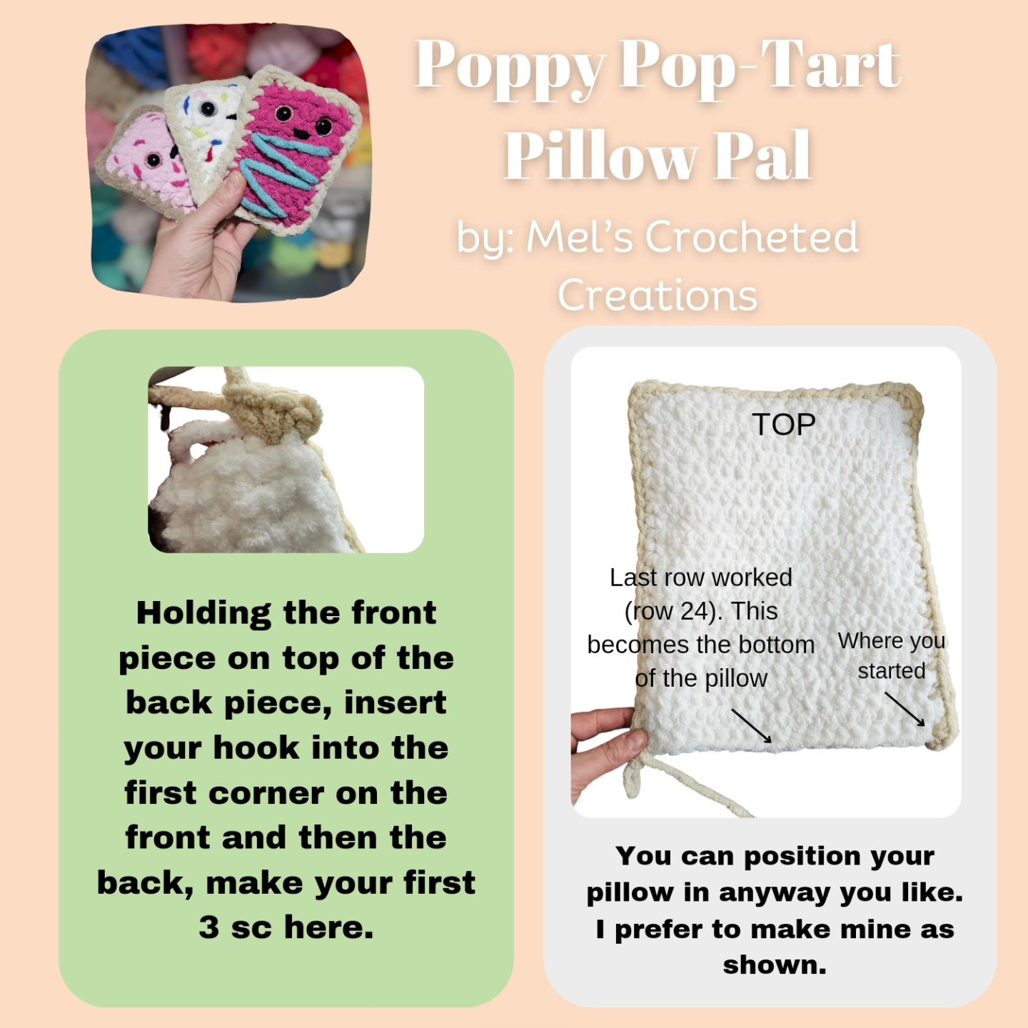 Poppy Pop-Tart Pillow Pal - FREE PATTERN