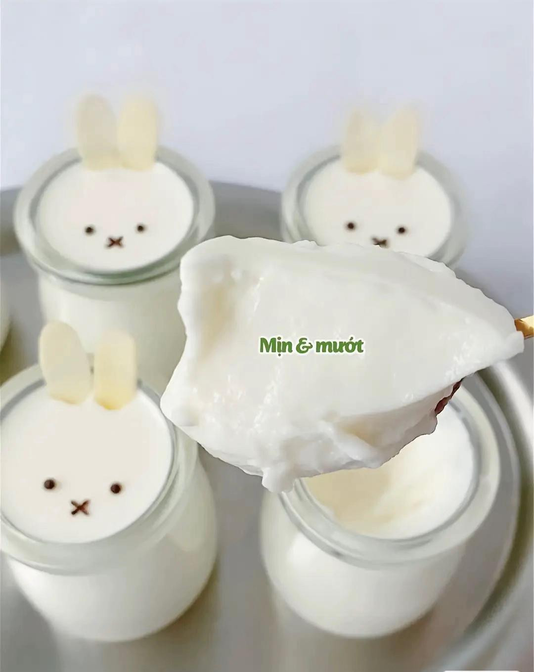 Pudding sữa chua mịn ngon mê ly