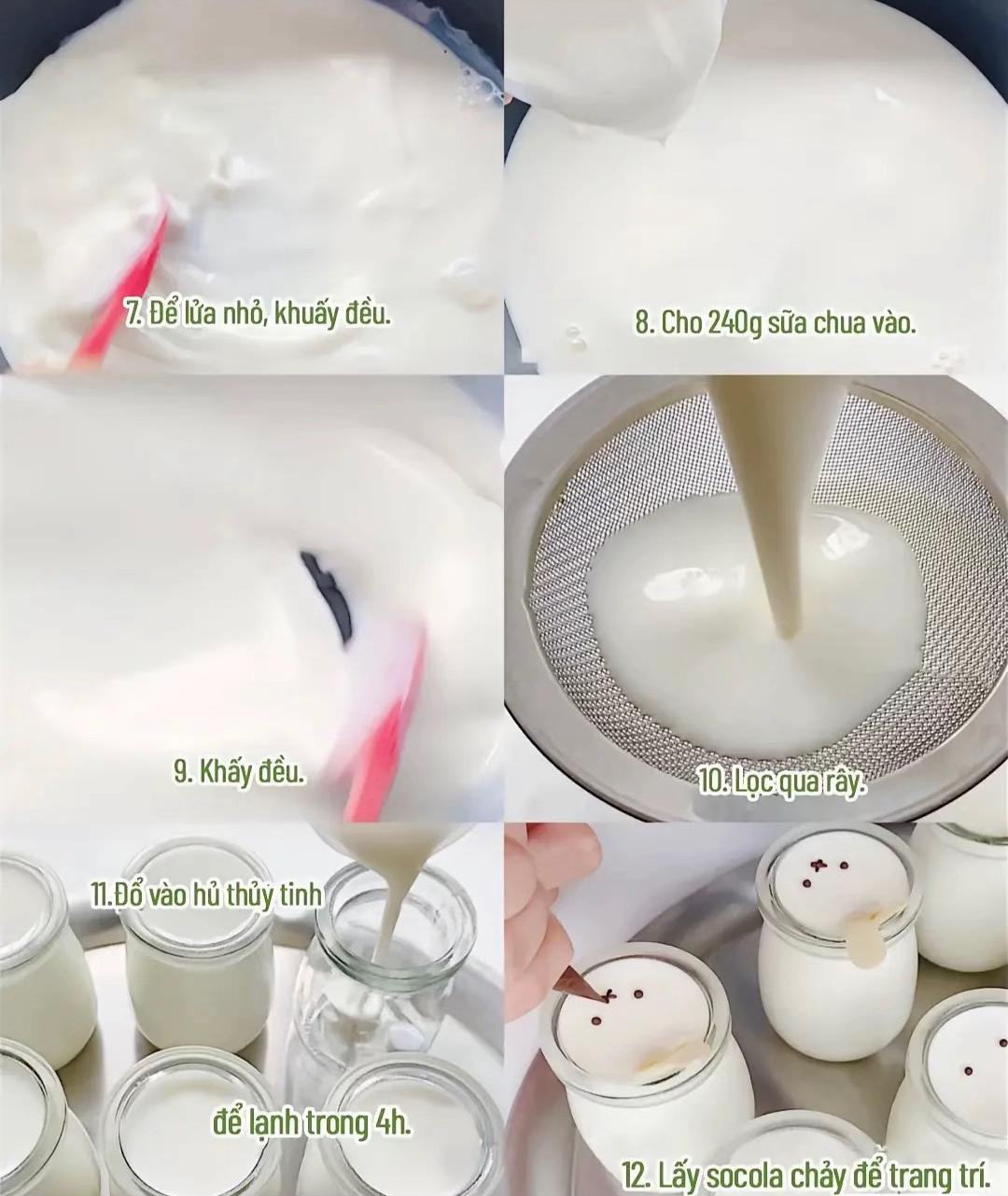 Pudding sữa chua mịn ngon mê ly