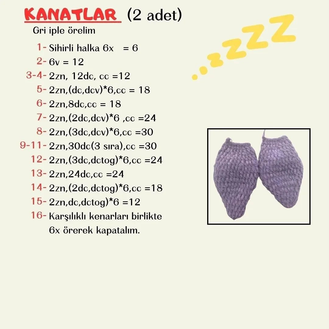 Sarı gagalı bir penguen için tığ işi modeli.