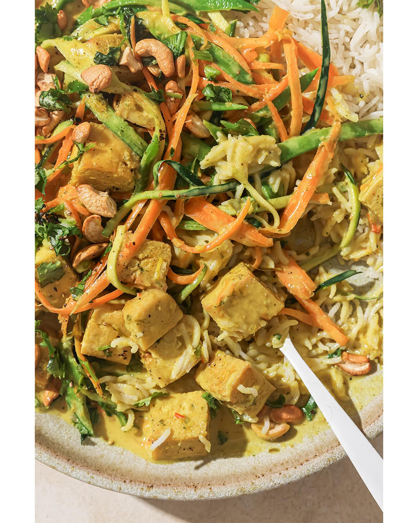 🌴SRI LANKAN TOFU + CASHEW CURRY⁠🌴