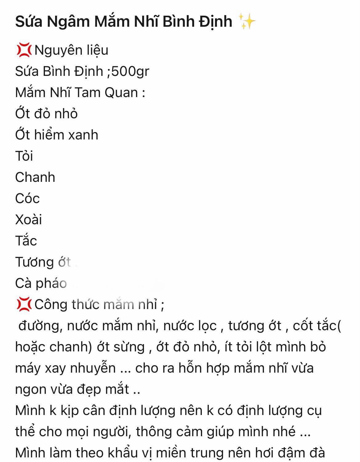 Sứa ngâm mắm nhĩ bình định