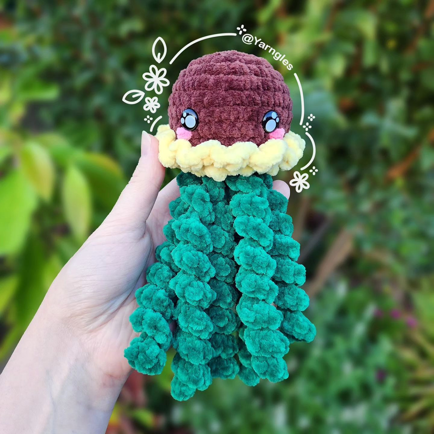 sunflower jellyfish crochet pattern