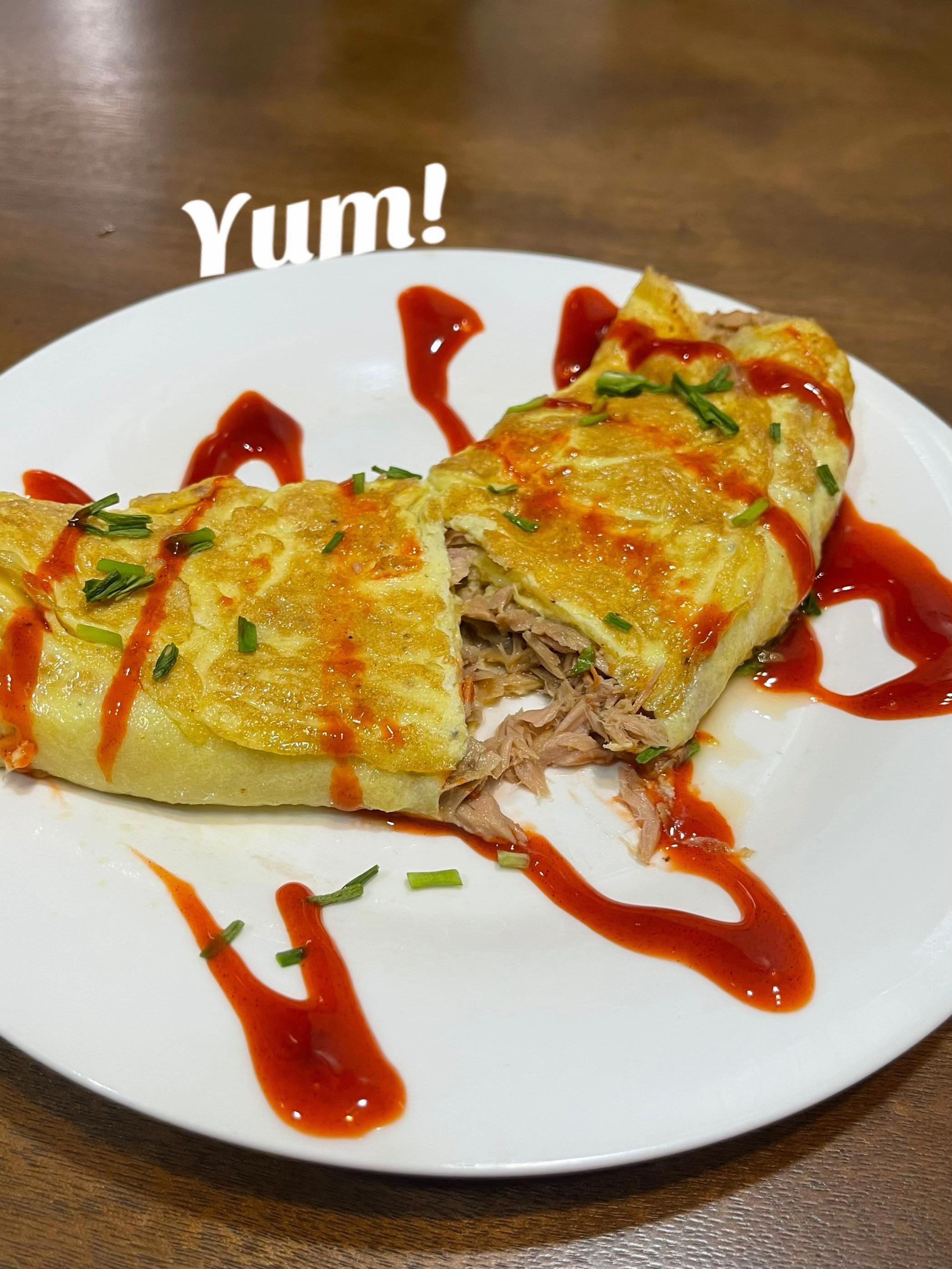 super easy recipe tuna omelette