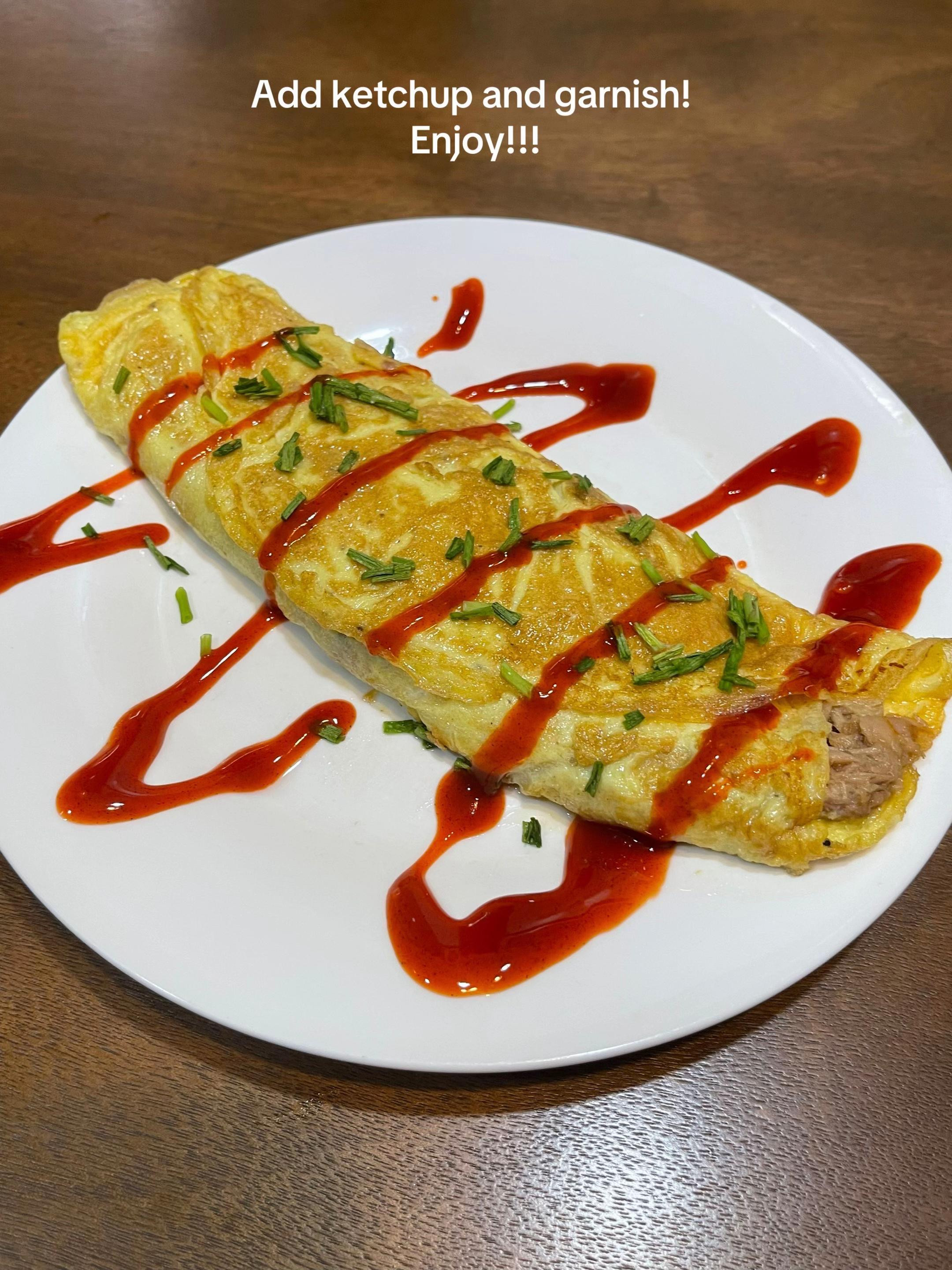 super easy recipe tuna omelette