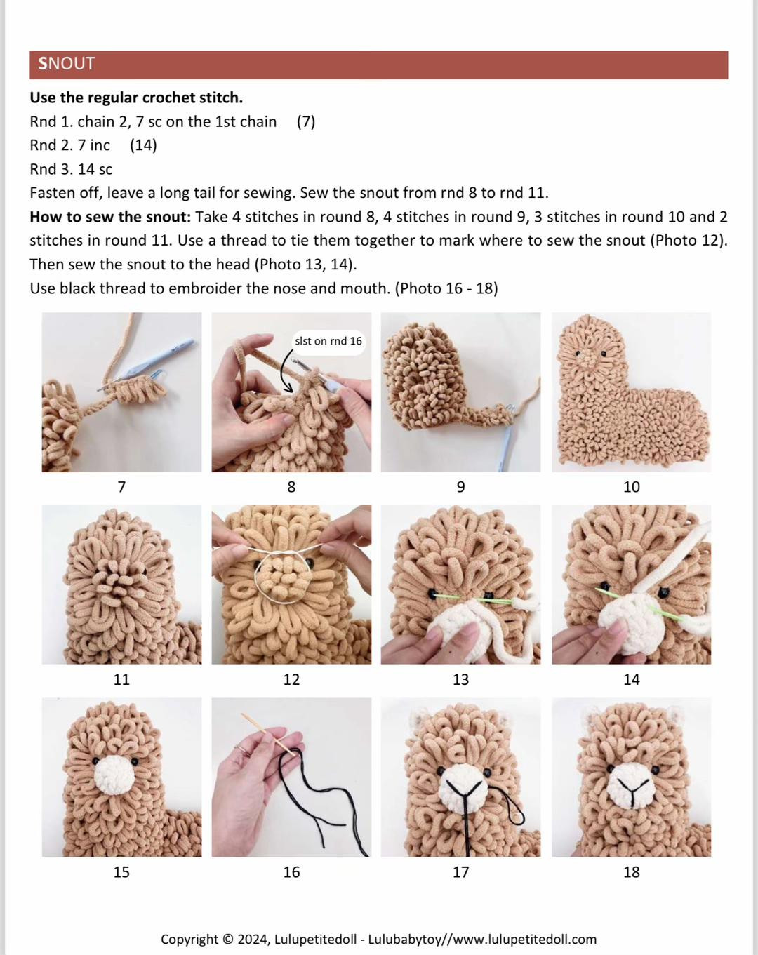 the happy alpaca crochet pattern