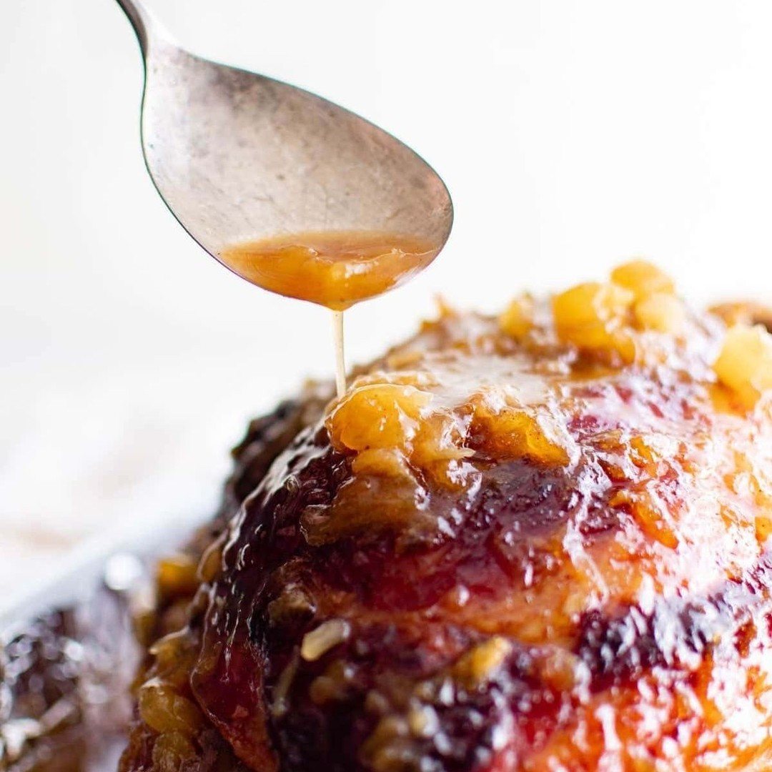 This Brown Sugar and Pineapple Glazed Ham is the ultimate Easter ham! With a 6 ingredient sweet and savory glaze, it's super easy to make.⁠