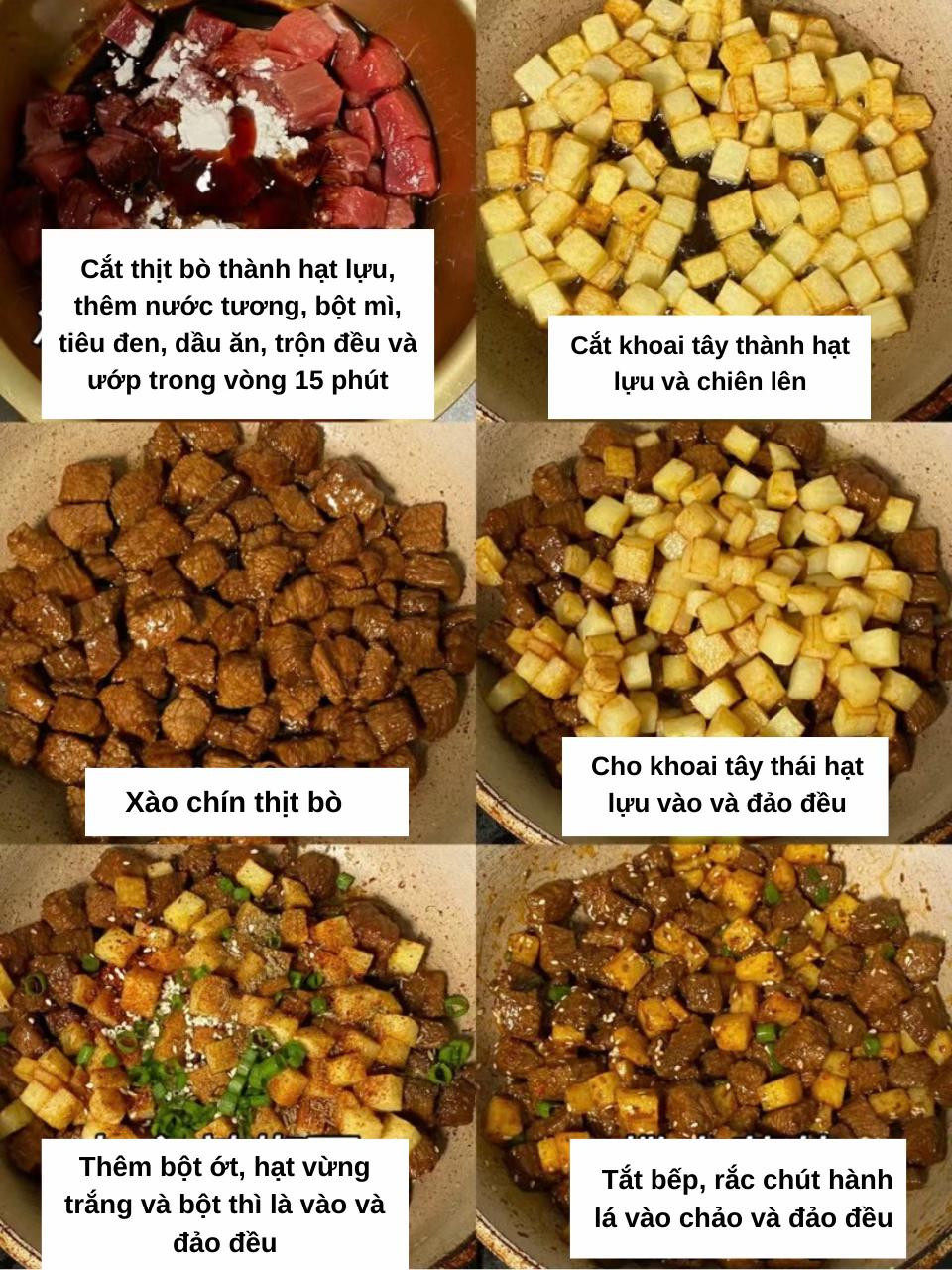 thịt bò xào khoai tây