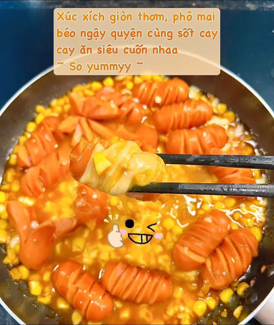 Thử Ngay Xúc Xích Phô Mai Cay