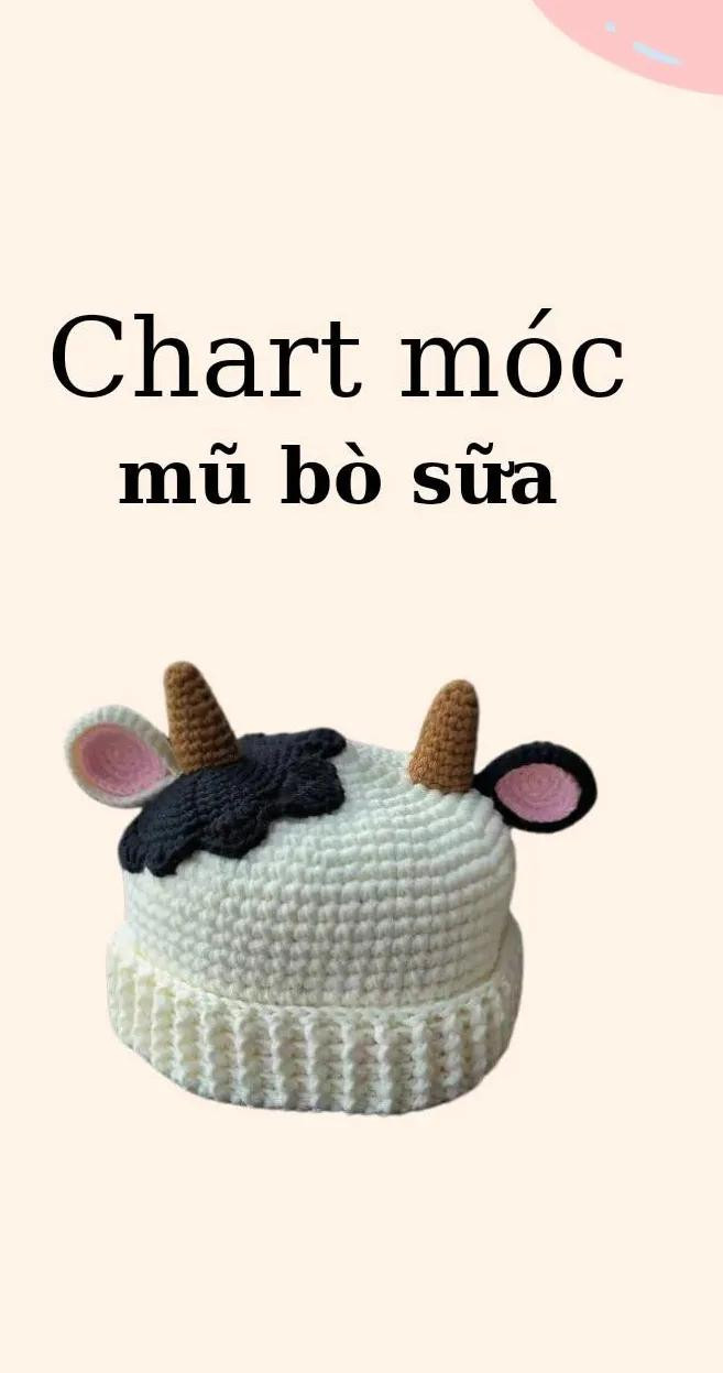 tổng hợp 15 chart mũ: mũ gấu, mũ mèo dora, merry christmas, mũ tuần lộc, mũ tua rua dễ thương, mũ bò sữa, mũ nồi