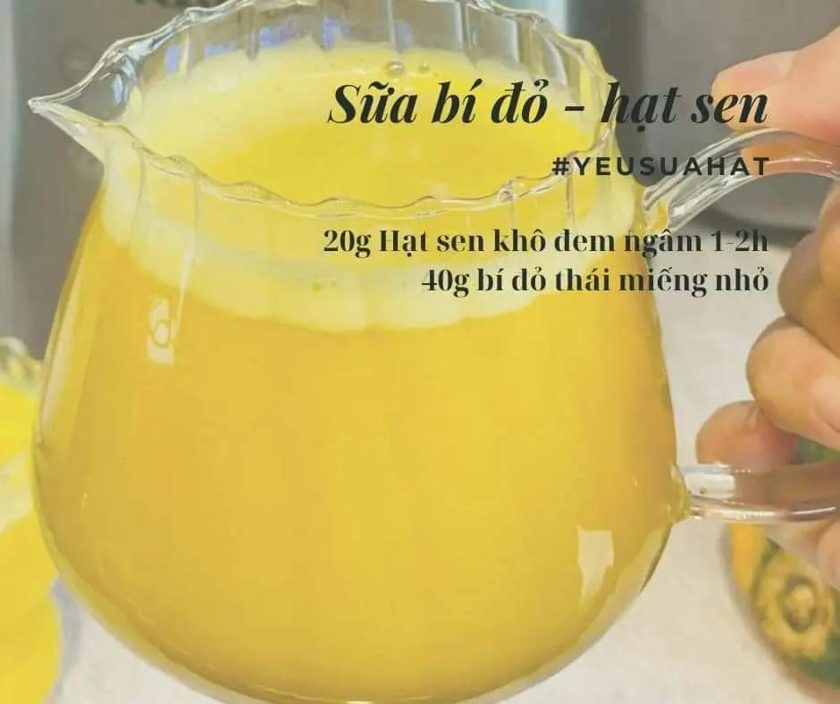 TỔNG HỢP 5 CÔNG THỨC SỮA HẠT NGON  sữa sầu riêng hạt điều, sữa bĩ đỏ hạt sen, sữa gạo rang vải, sữa xoài hạt điều, sữa hạnh nhân củ dền