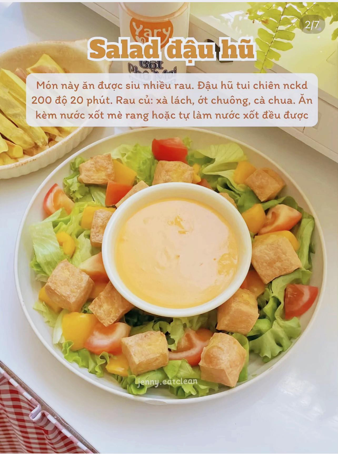 tóp cá món ăn nhanh gọn healty, salad đậu hũ, gỏi cuốn mùa hè, bún lứt cà chua thịt băm. bún bòa nam bộ, mì udon xào, bánh hỏi cuốn.