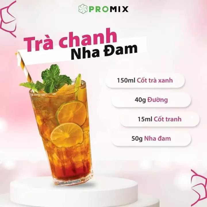 Trà chanh nha đam, trà vải dưa hấu, trà đào, trà vải nha đam, trà tắc nha đam.