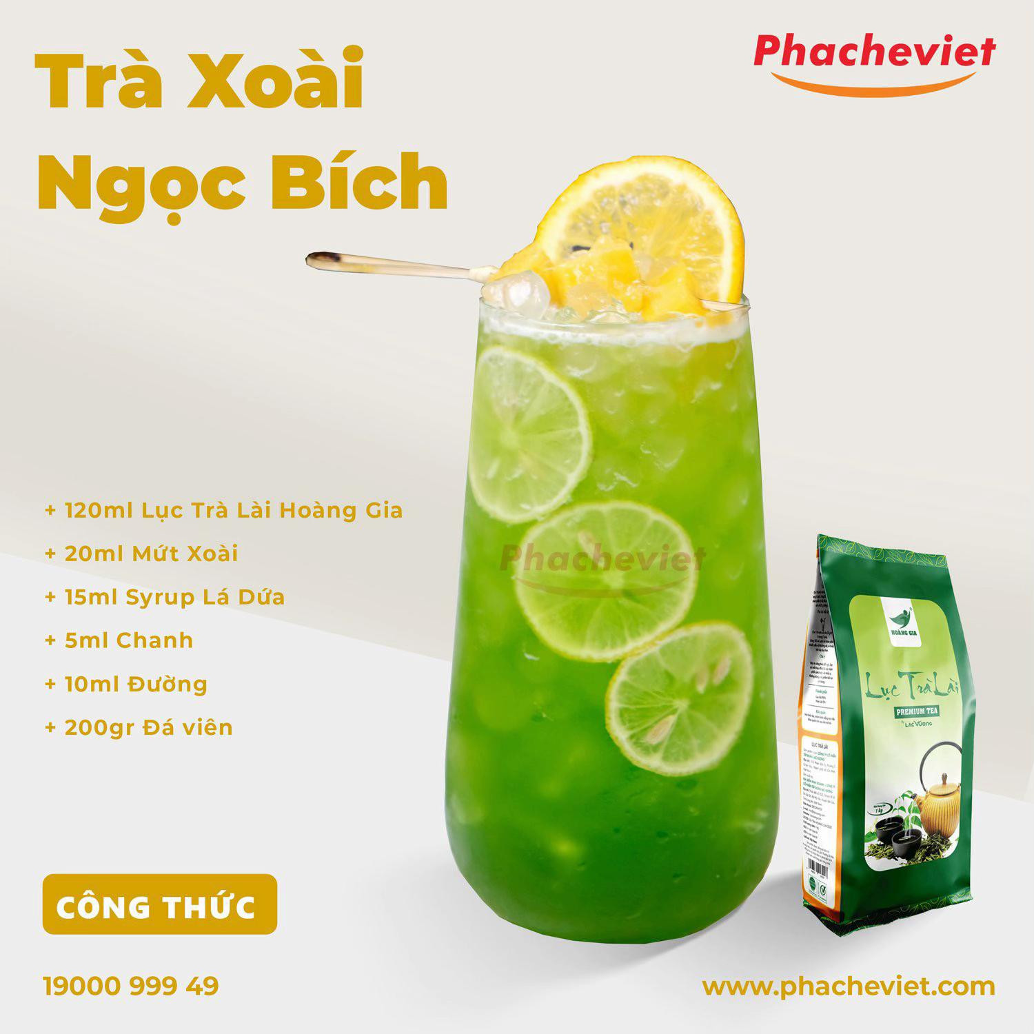 trà đào cam sả, yakult dưa hấu vải hồng, trà xoài ngọc bích, trà dâu