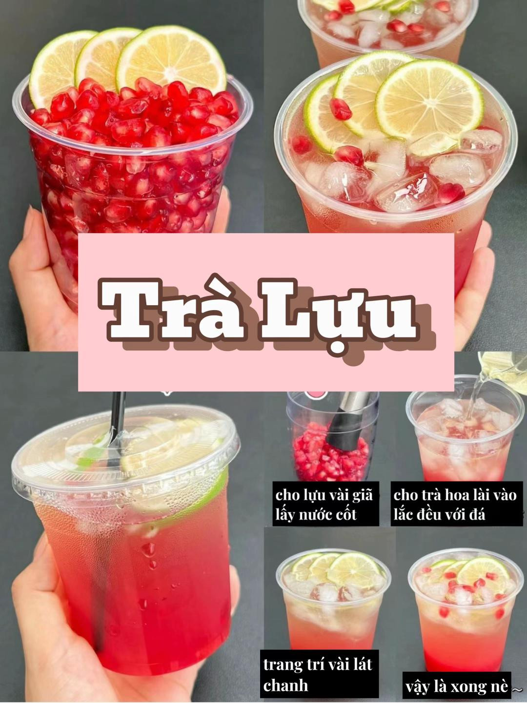 trà dâu, trà lưu, trà vải