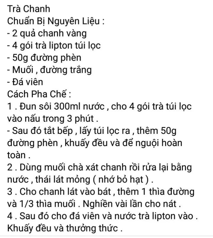 trà dưa hấu, trà đào, trà chanh, trà tắc xí muội