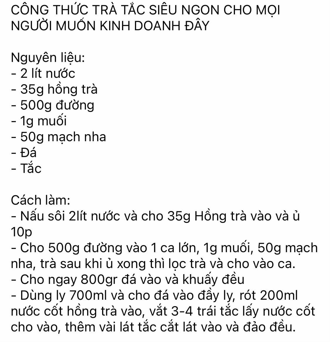 trà tắc khổng lò thơm ngon tại nhà