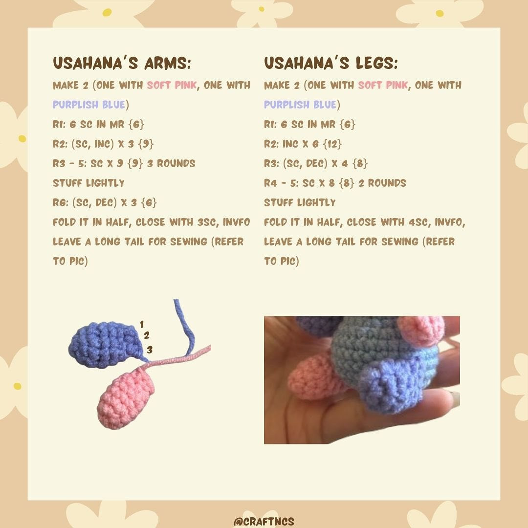 u sa ha na free pattern, New Year Bunny Crochet Pattern