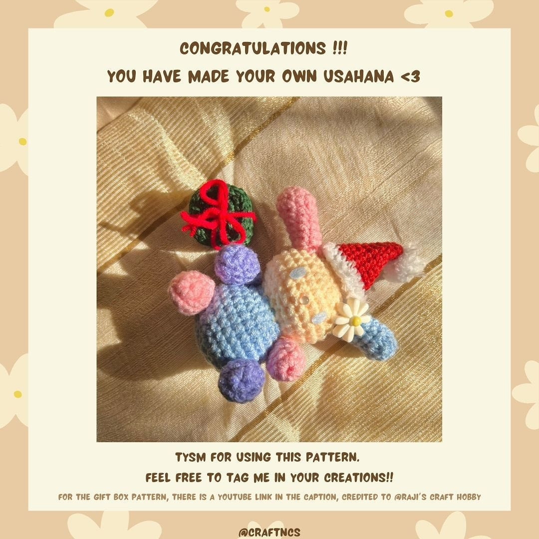 u sa ha na free pattern, New Year Bunny Crochet Pattern