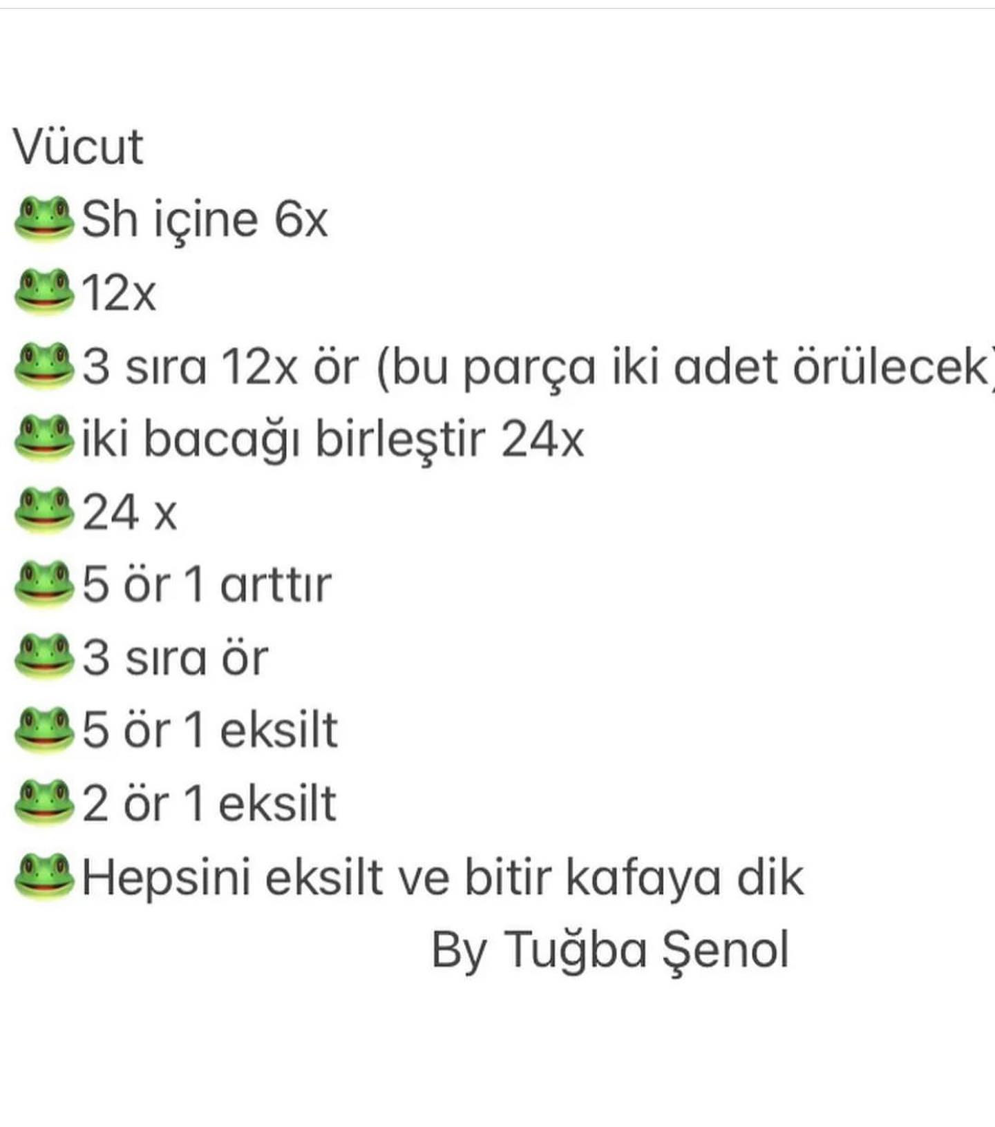 Yeşil kurbağa anahtarlık tığ işi modeli