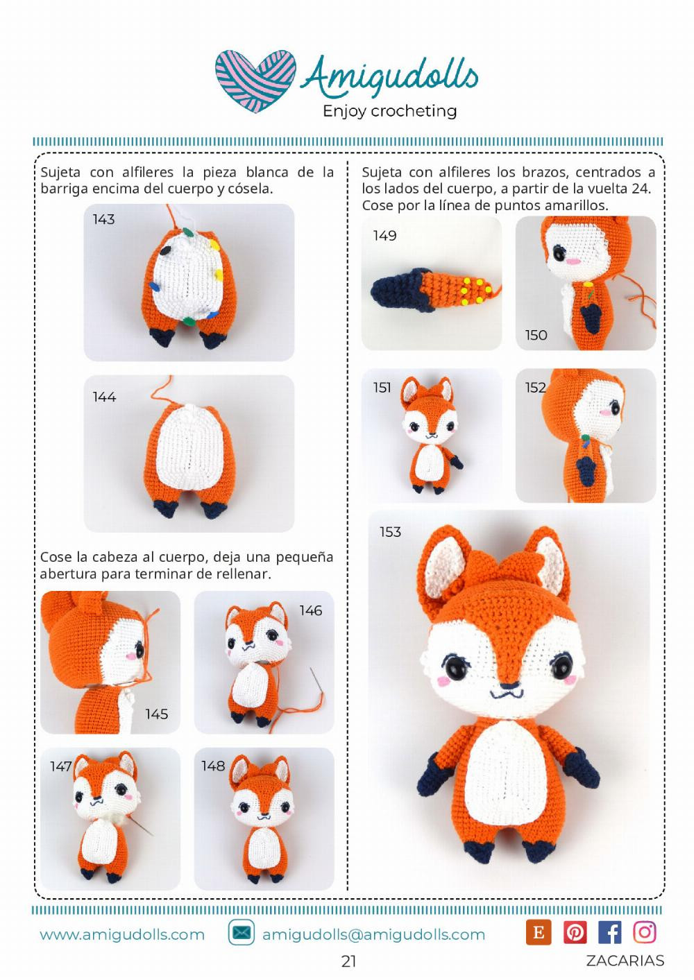 ZACARÍAS PATRÓN AMIGURUMI Nivel de Dificultad