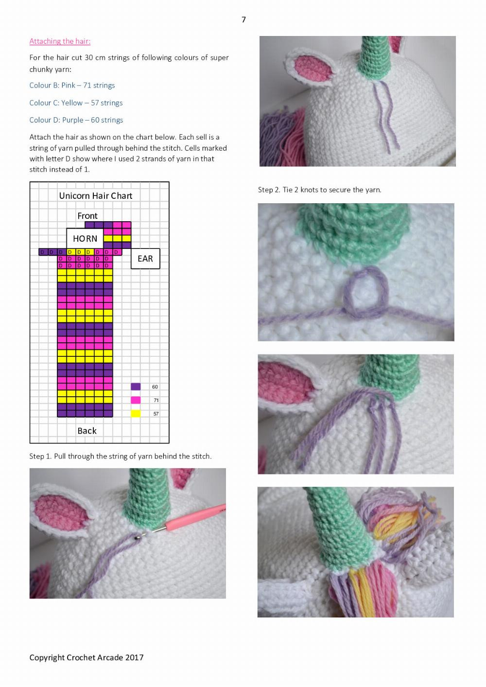 ALICE THE UNICORN ADD-ON FOR BOOK/TABLET HOLDER PATTERN