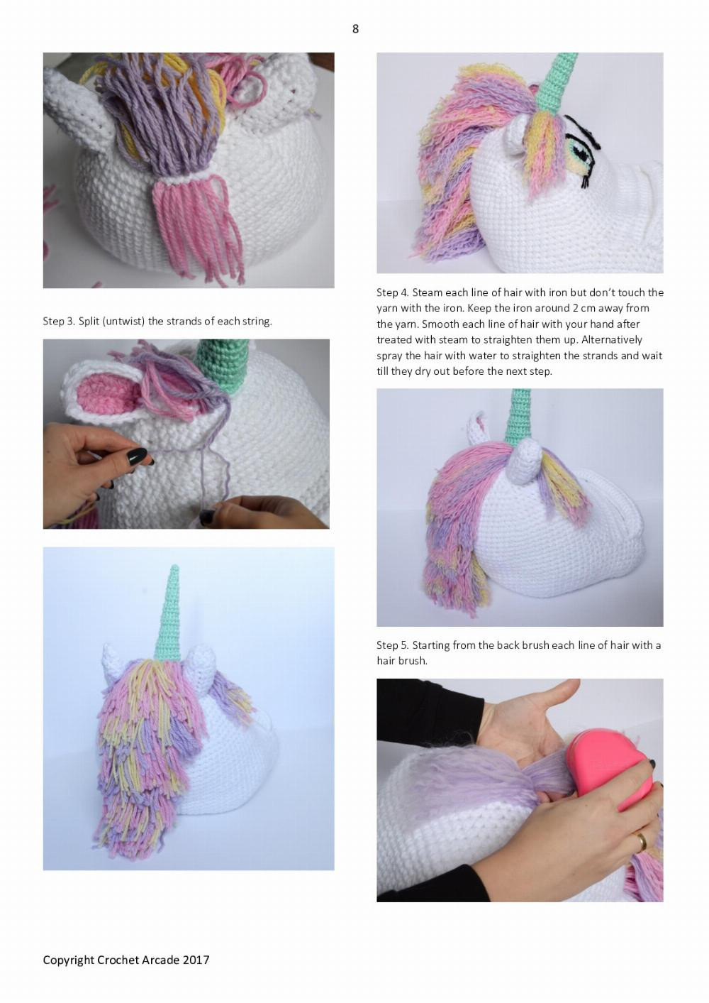 ALICE THE UNICORN ADD-ON FOR BOOK/TABLET HOLDER PATTERN