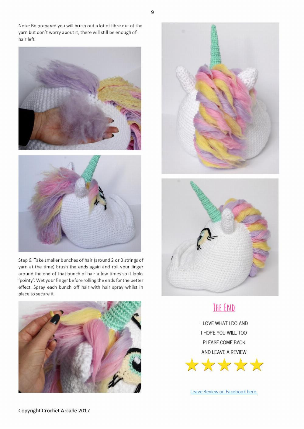 ALICE THE UNICORN ADD-ON FOR BOOK/TABLET HOLDER PATTERN