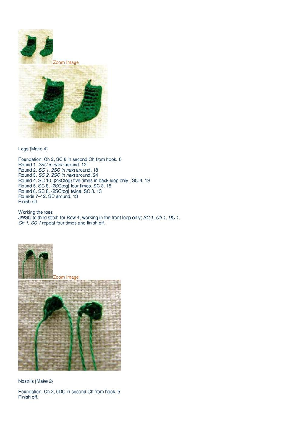 Alligator Crochet Pattern