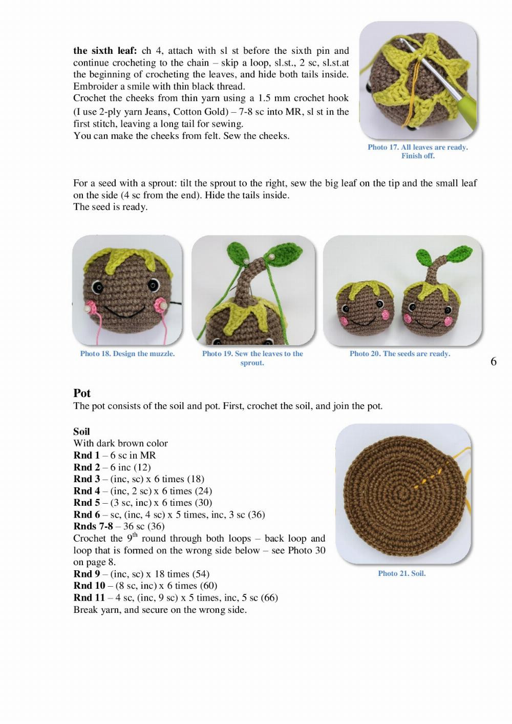 Amigurumi Crochet Pattern Avocado family