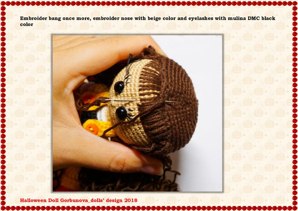 Amigurumi Crochet Pattern HALLOWEEN doll