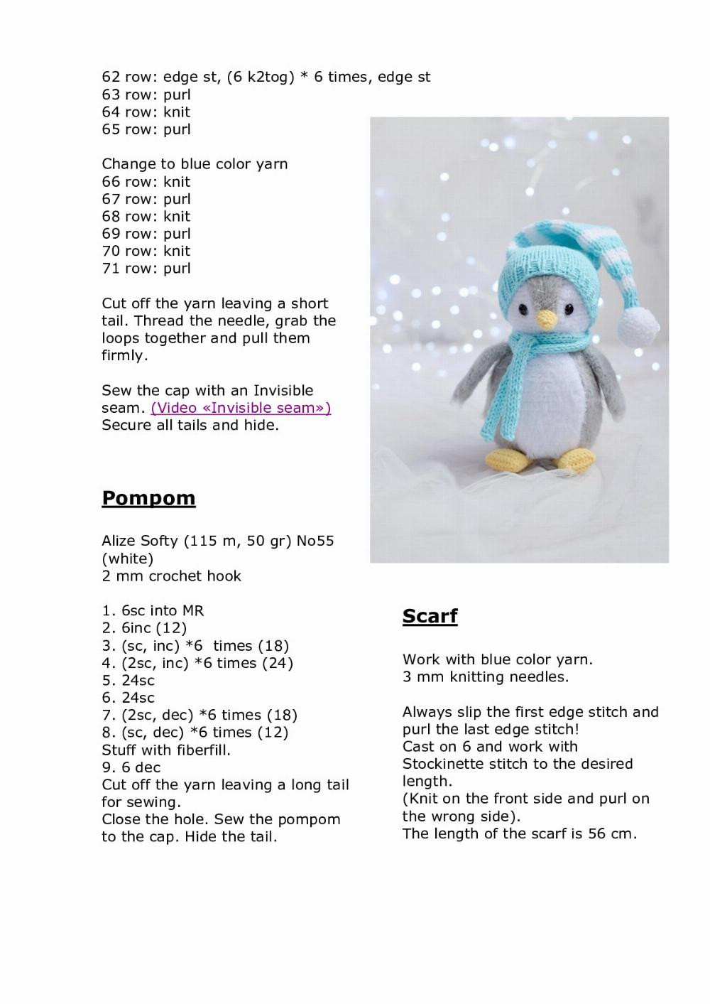 Amigurumi Crochet Pattern «The little penguin Lo lo»