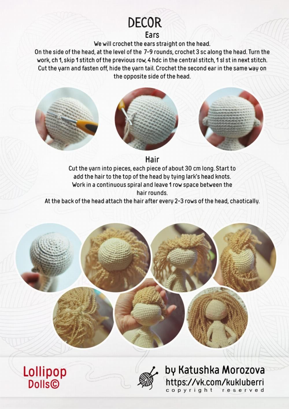 amigurumi pdf pattern crochet doll