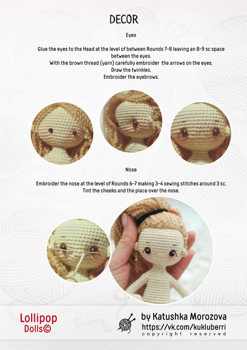 amigurumi pdf pattern crochet doll