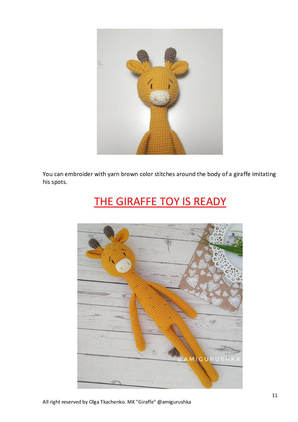 Amigurumi Toy «GIRAFFE»