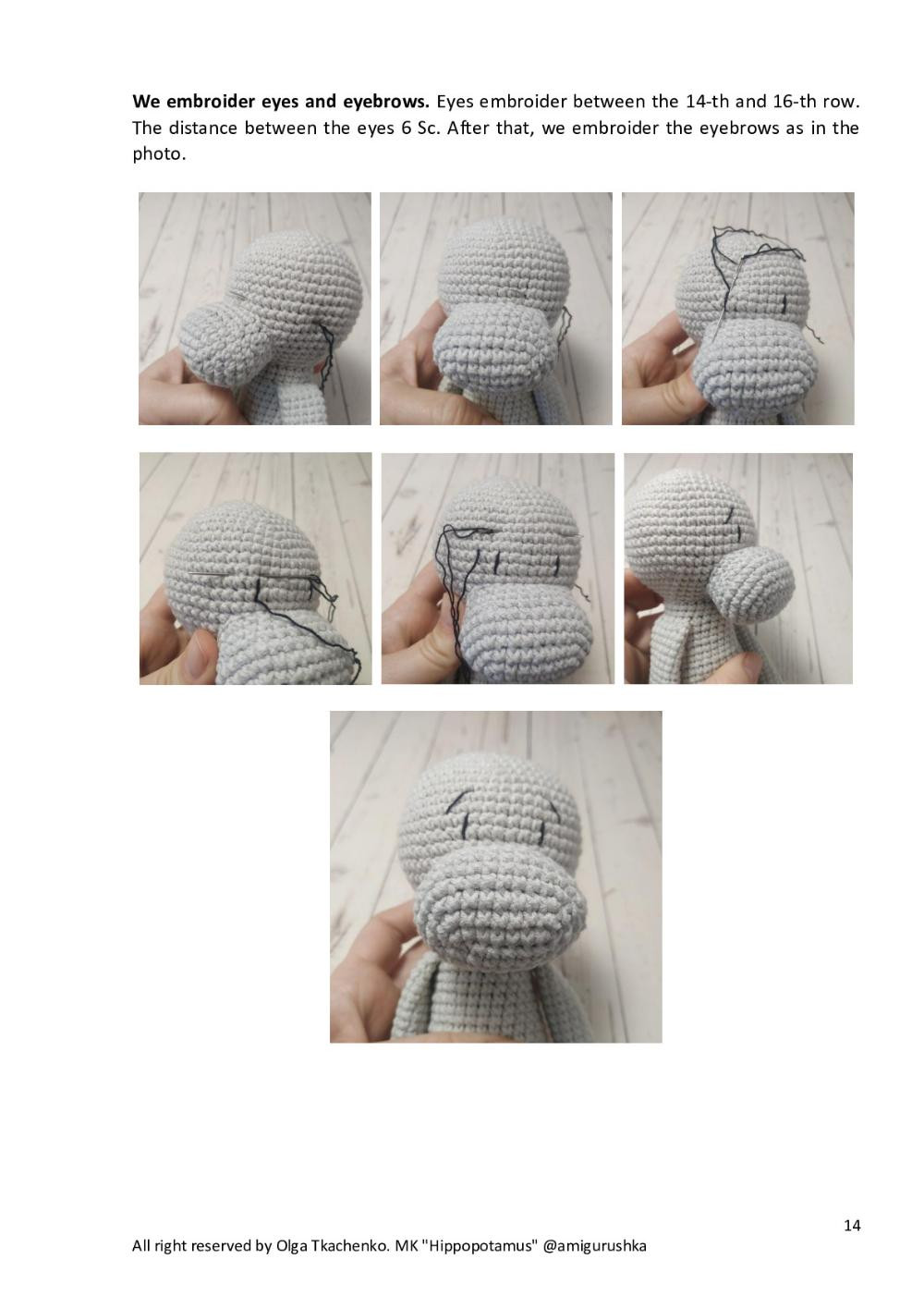 Amigurumi Toy « Hippopotamus»