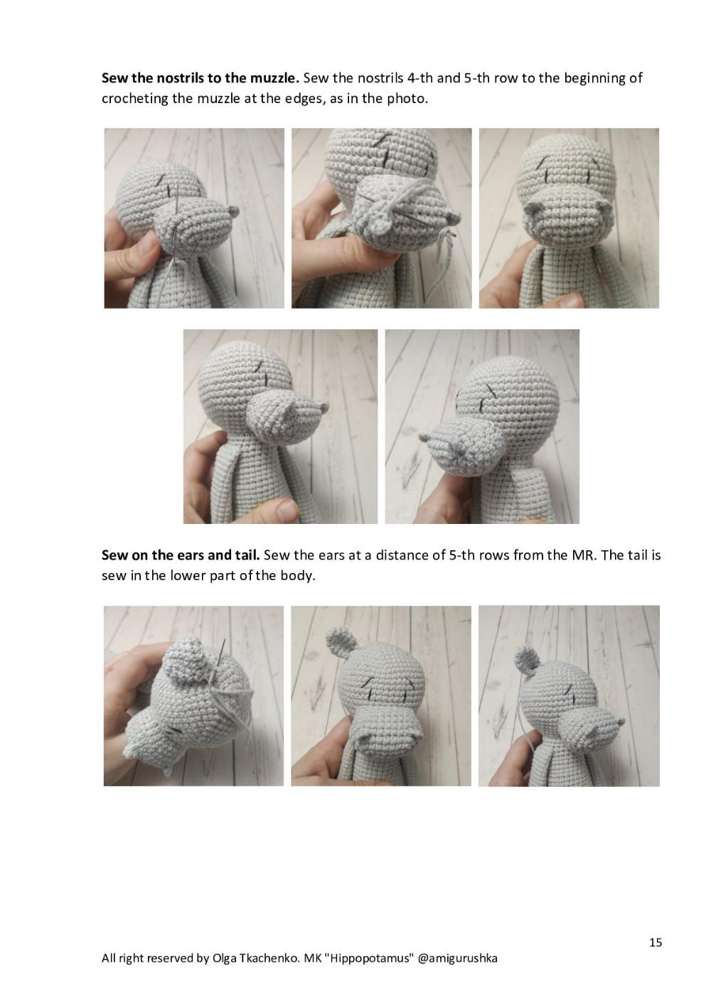 Amigurumi Toy « Hippopotamus»