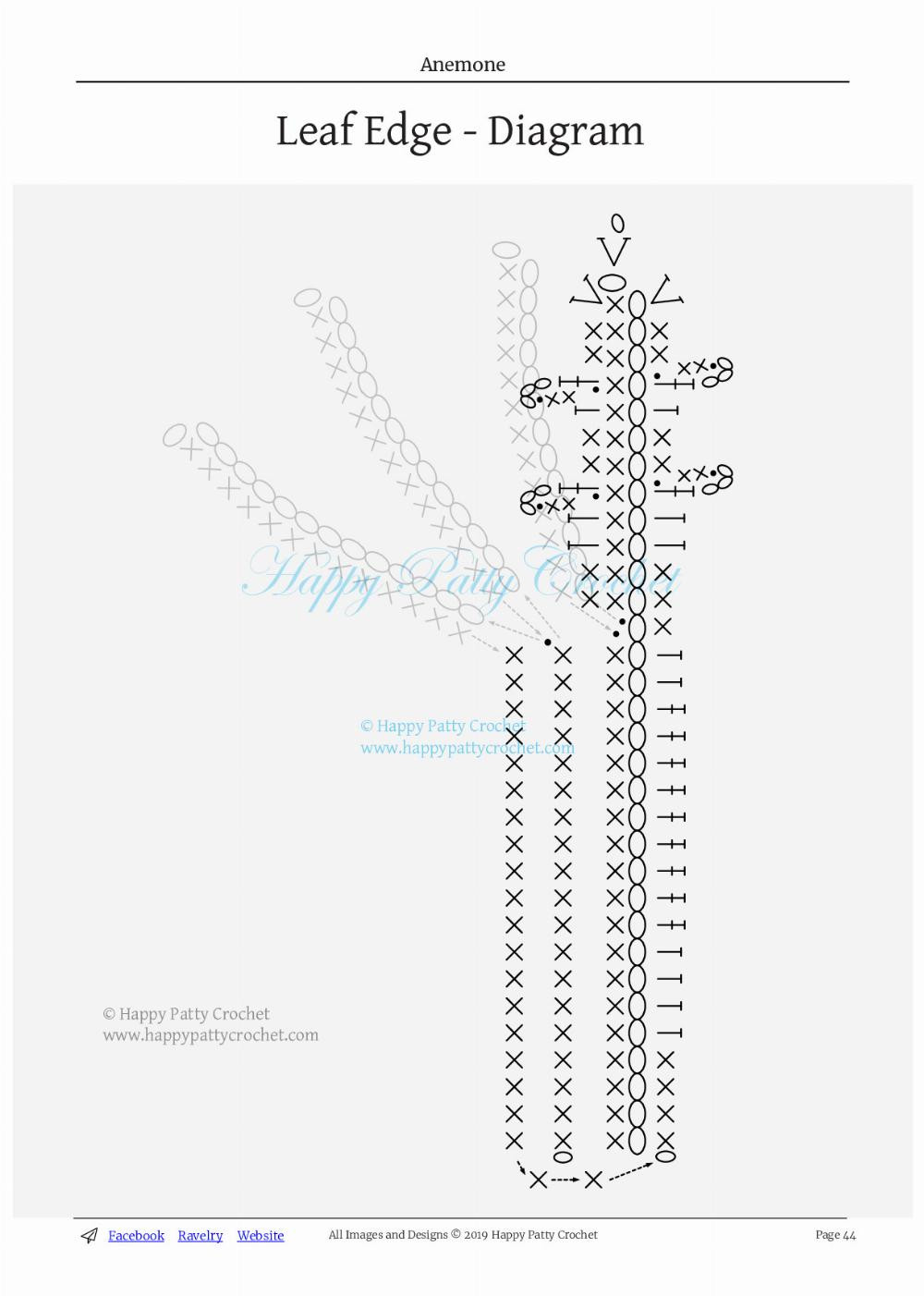 anemone cronaria flower crochet pattern