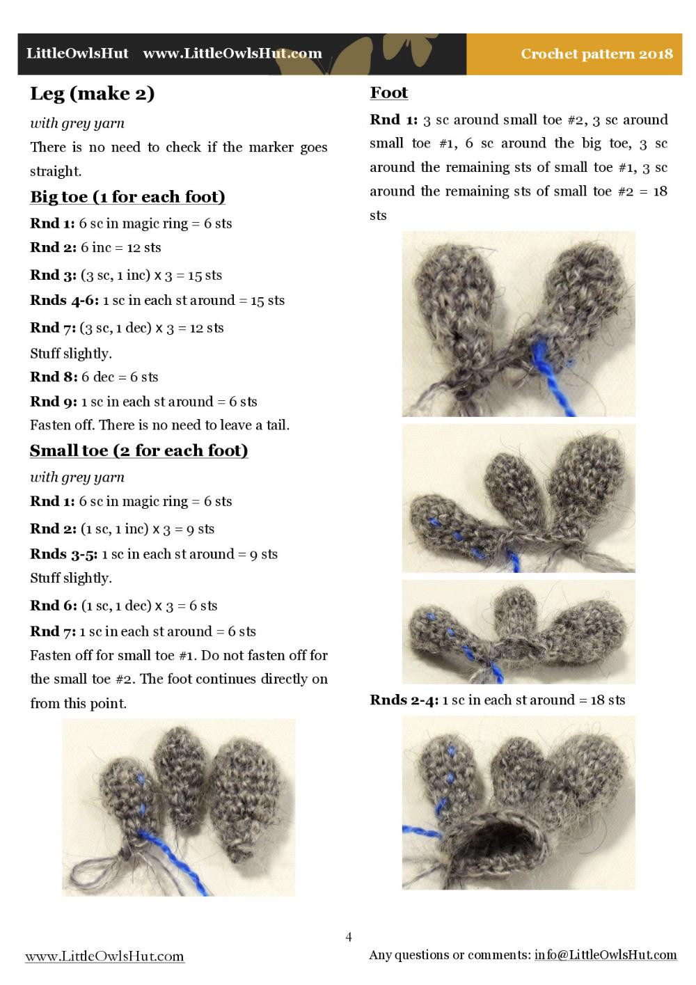 arnold the wolf crochet pattern