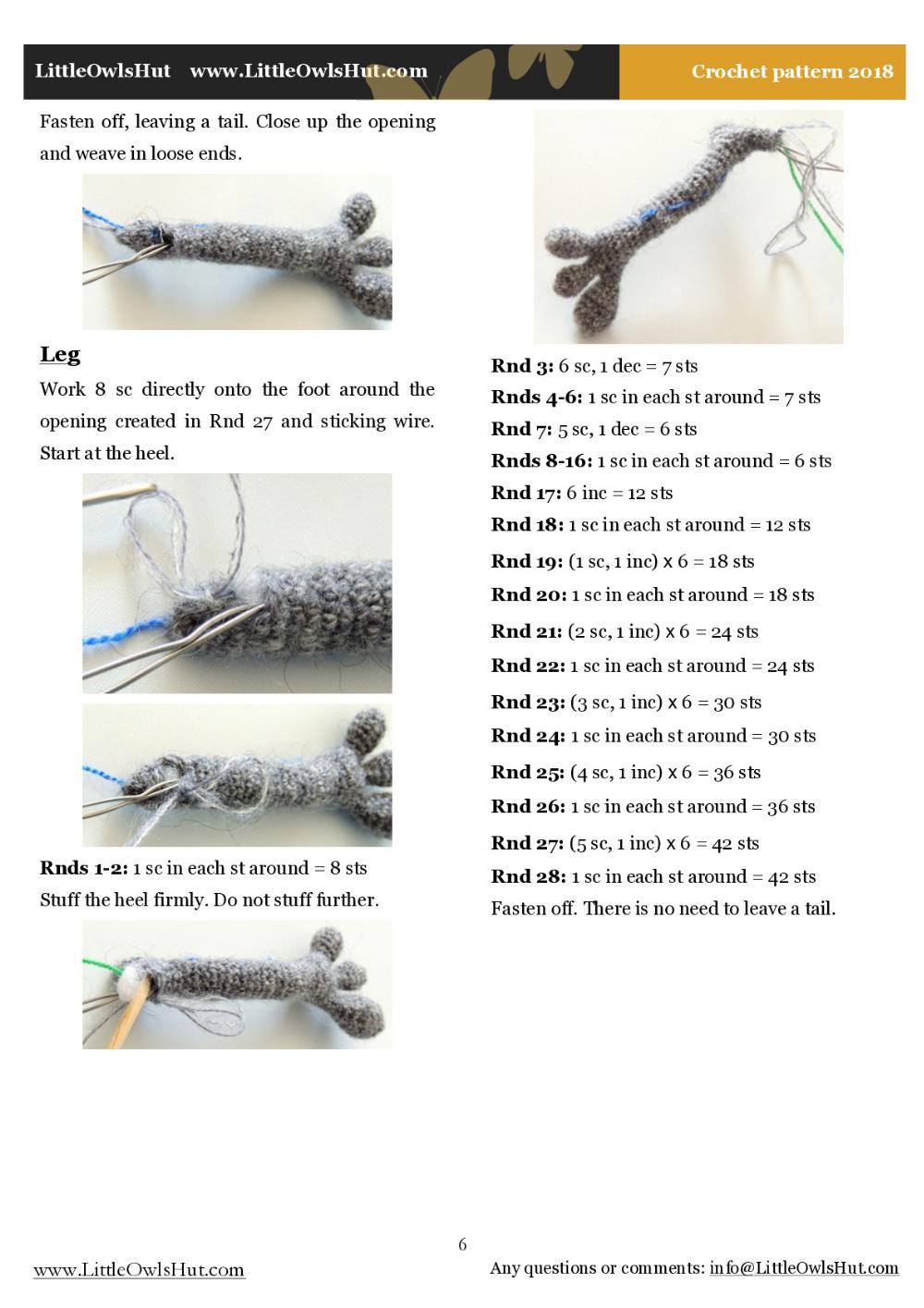 arnold the wolf crochet pattern