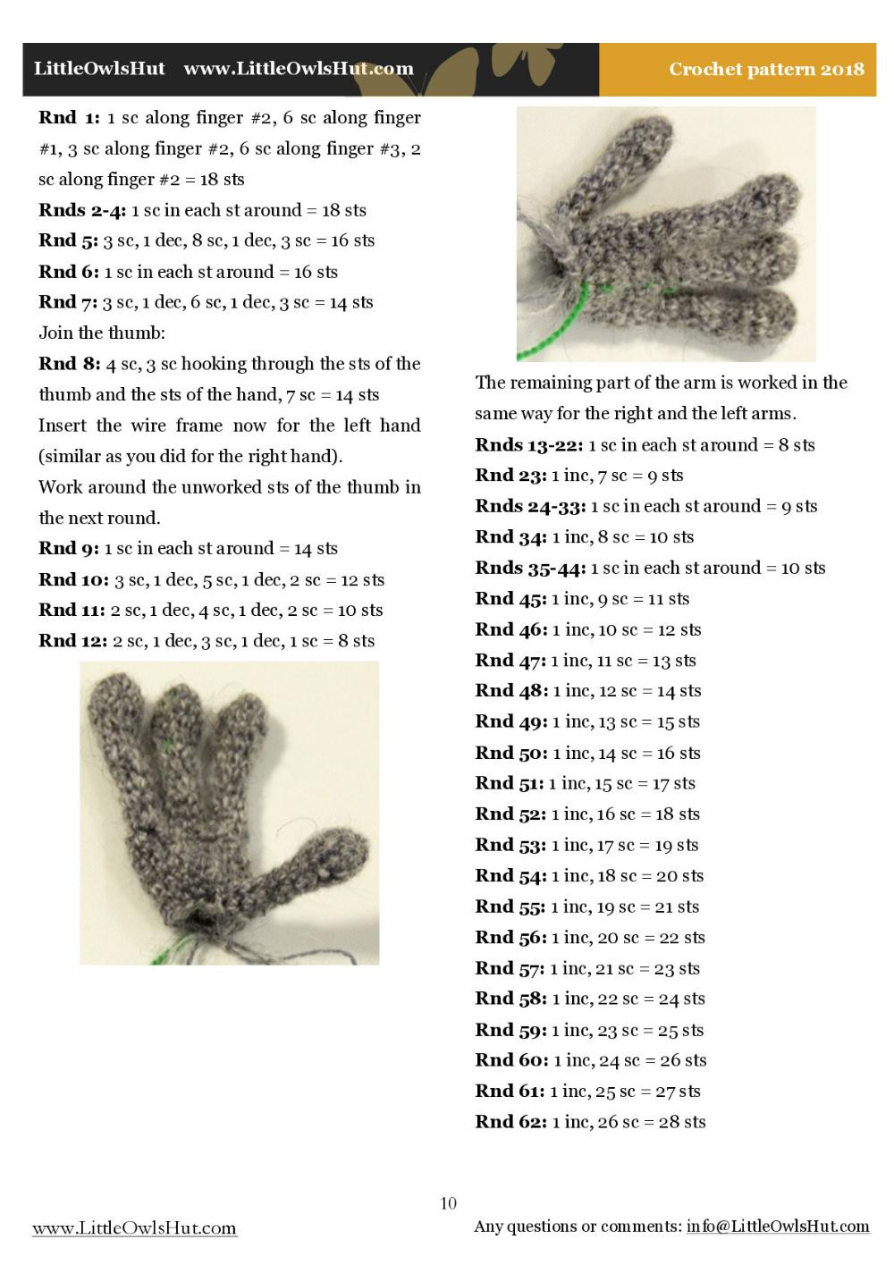 arnold the wolf crochet pattern