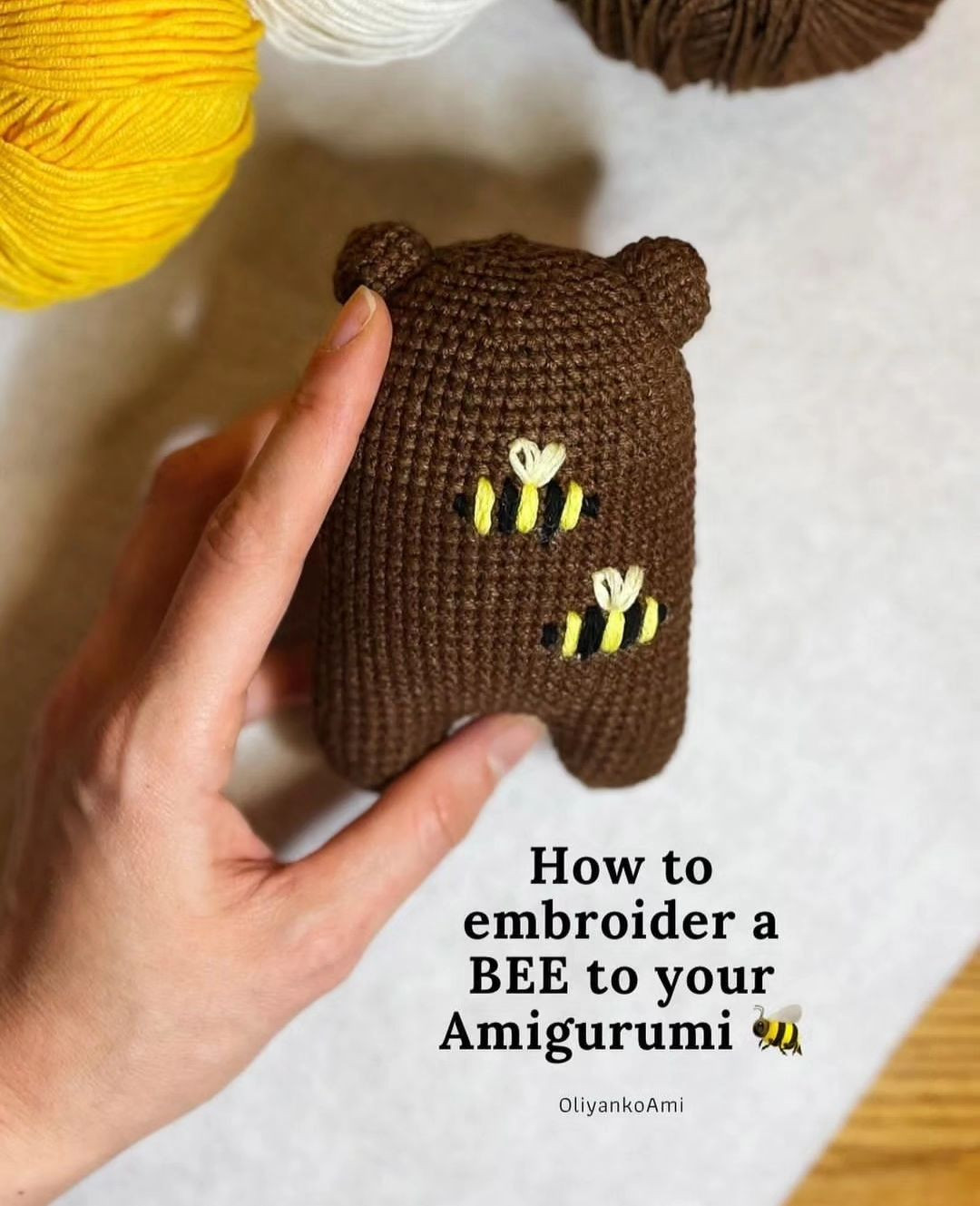 bee bear crochet pattern