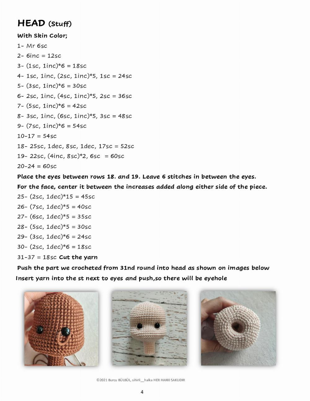 BEELY doll crochet pattern